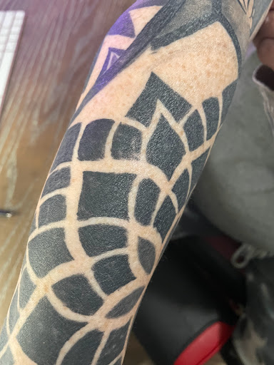 Explore teen wolf tattoo ideas, creative tattoo ideas in Clarksville, available at Love Blood Ink Tattoo