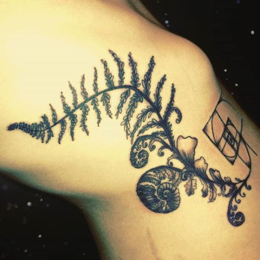 Explore oceanic tattoo ideas, creative tattoo ideas in Stowe, available at World Famous Monkey House Customs