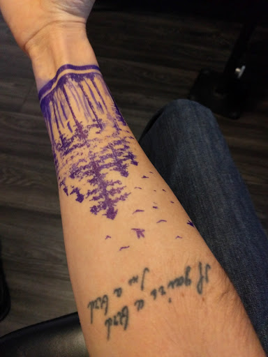 Explore globe tattoo ideas, creative tattoo ideas in San Angelo, available at Jellys Surly Skull, LLC