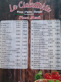 Carte du La Ciabatteria (Pizzeria & Panineria ) à Hattingen