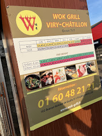 Carte du Wok Grill à Viry-Châtillon