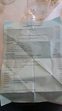 Restaurant Zero Miglia à Grado menu