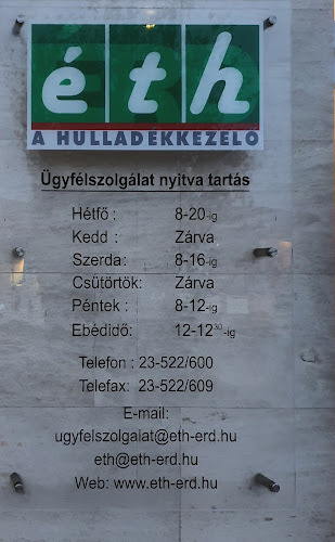 Hozzászólások és értékelések az Érd és Térsége Hulladékkezelési Nonporfit Kft.-ról