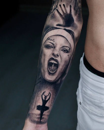 Explore trick r treat tattoo ideas, creative tattoo ideas in Los Angeles, available at Cleopatra Ink Tattoo & Piercing West Hollywood