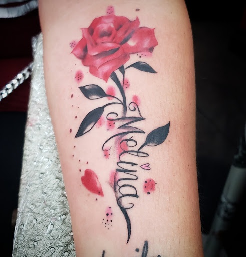 Explore female memorial tattoo ideas, creative tattoo ideas in Garden Grove, available at Dr. Tattoo Studio
