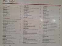 Menu / carte de Restaurant Indien à Amiens