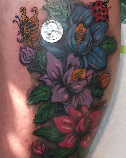 Explore memphis tattoo ideas, creative tattoo ideas in Victorville, available at Doctor Inks Tattoo Clinic