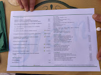 Menu / carte de Green à Lecce