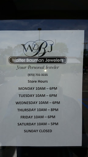 Jewelry Store «Walter Bauman Jewelers», reviews and photos, 653 Eagle Rock Ave, West Orange, NJ 07052, USA