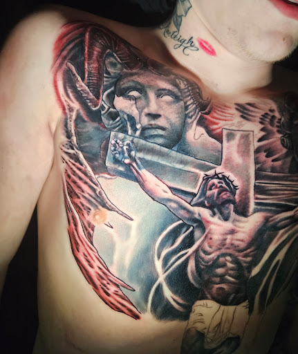 Explore cthulhu tattoo ideas, creative tattoo ideas in Angola, available at Hoodlum Ink