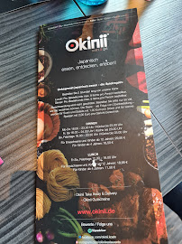 Okinii Köln à Cologne menu