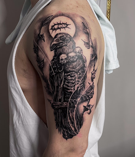 Explore hand cover up tattoo ideas, creative tattoo ideas in Charlotte, available at Ritual Tattoo