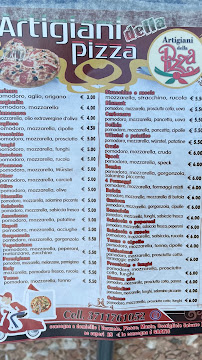 Menu du artigiani della pizza à Verzuolo