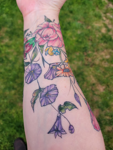 Explore ankle chain tattoo ideas, creative tattoo ideas in Kent, available at Ivy Ink Tattoo