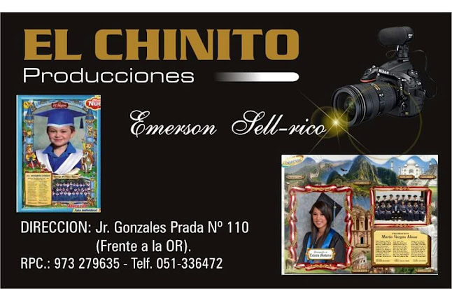 Studio audiovisual EL CHINITO - Estudio de fotografía