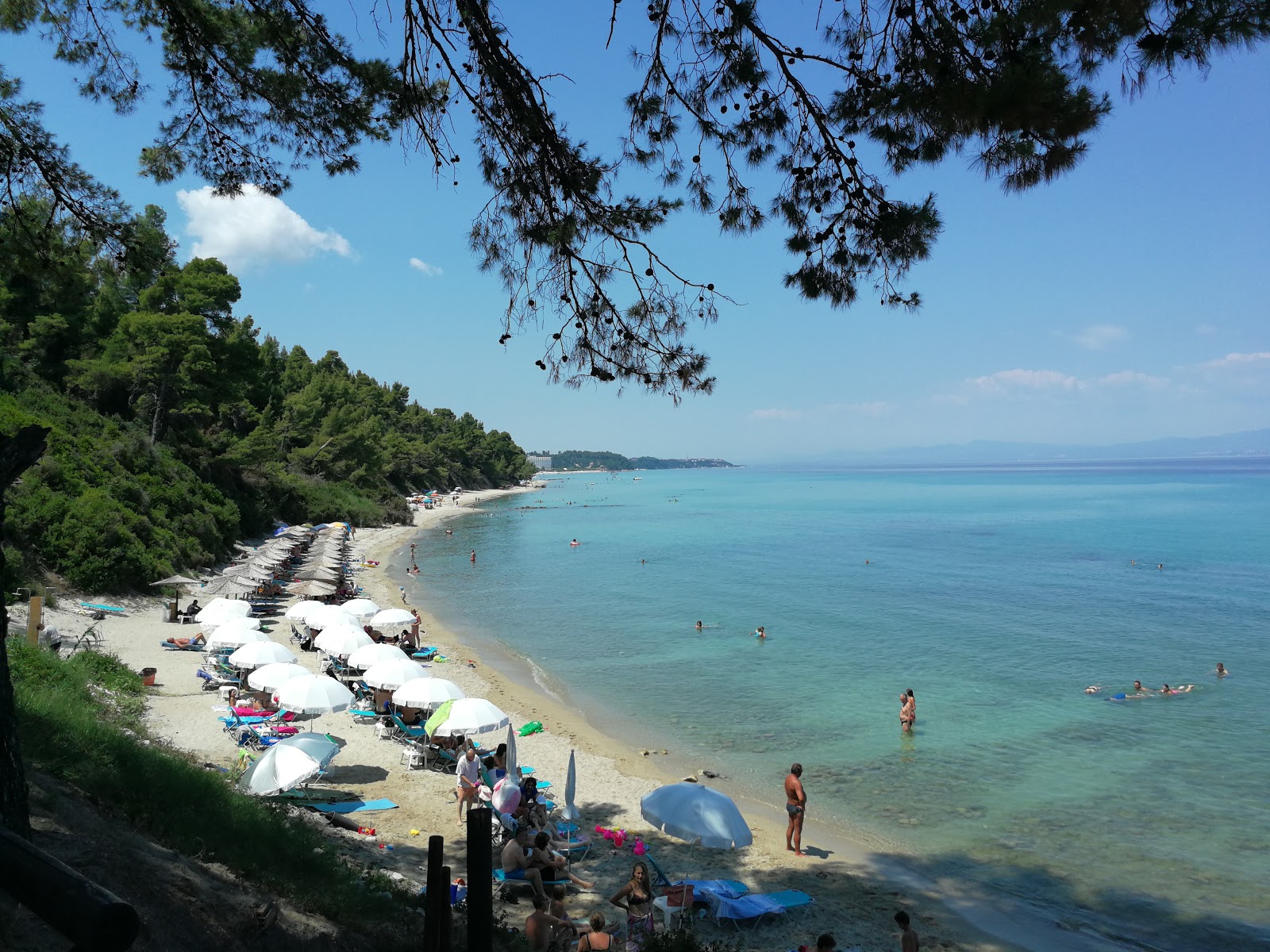Photo de Kryopigi beach et le règlement