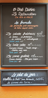 O Thé Divin à Toulouse menu