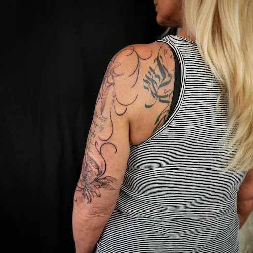 Explore tattoo shading ideas, creative tattoo ideas in Minocqua, available at Whisky Rose Tattoo Parlor