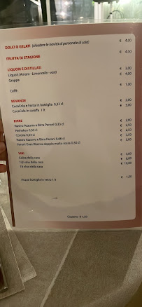 Carte du Risto pizza belli freschi à Cassano delle Murge