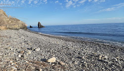 Foto di Playa del Molino de Papel circondato da montagne