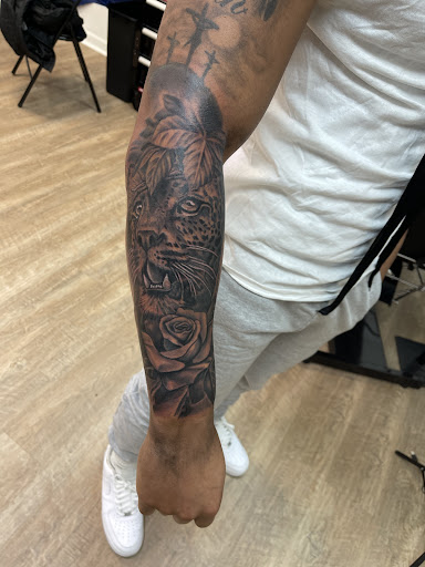 Explore forearm name tattoo ideas, creative tattoo ideas in Philadelphia, available at 9414 Ink