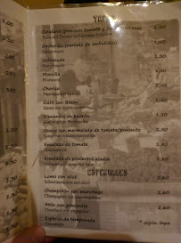 El Pepe Tapas Bar à Berlin menu