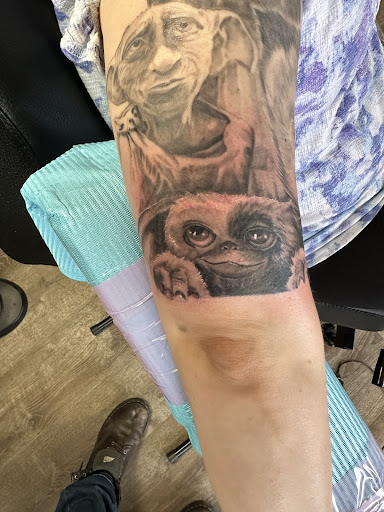 Explore tattoo ideas for behind the ear, creative tattoo ideas in East Rochester, available at Spice City Tattoo