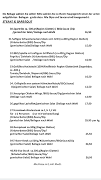 Restaurant Restaurant-Hotel Tomahawk à Baiersbronn (la carte)