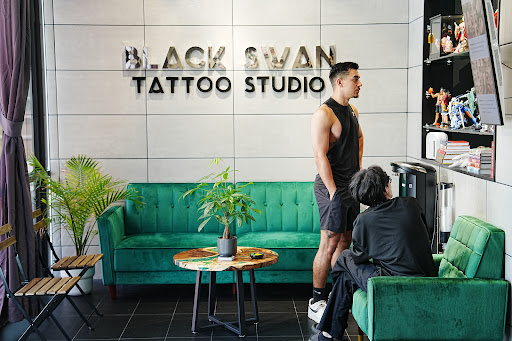 Explore mermaid tattoo ideas, creative tattoo ideas in Houston, available at Black Swan Tattoo Studio