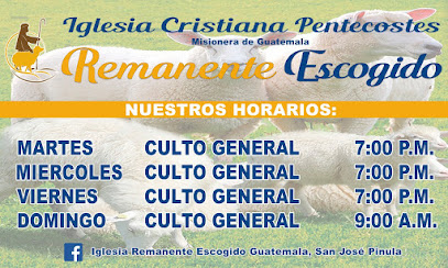 Iglesia Cristiana Pentecostes Remanente EscogidoGHQX+9F9, San José Pinula