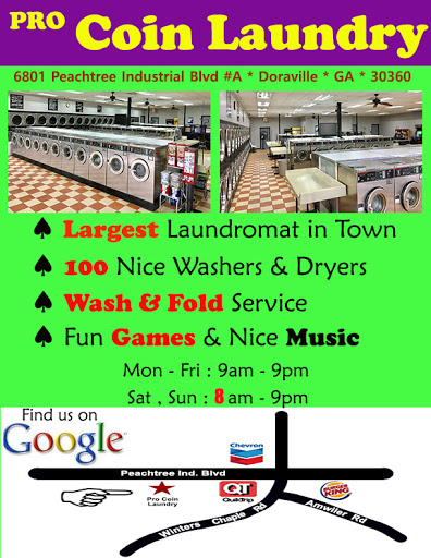 Laundromat «Procoin Laundry», reviews and photos, 6801 Peachtree Industrial Blvd, Atlanta, GA 30360, USA