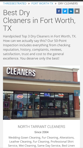 Dry Cleaner «North Tarrant Cleaners», reviews and photos, 5500 N Tarrant Pkwy #100, Fort Worth, TX 76244, USA