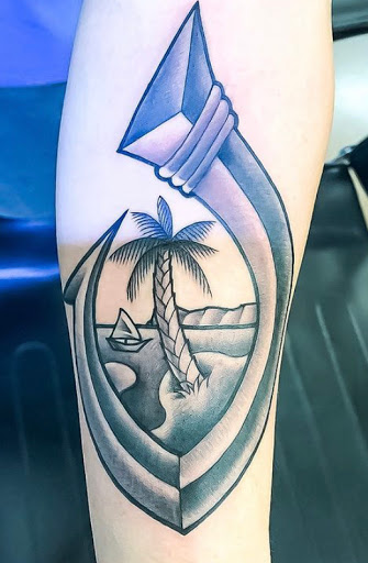 Explore baphomet tattoo ideas, creative tattoo ideas in Parker, available at Sublime Colorado Body Mod And Tattoo
