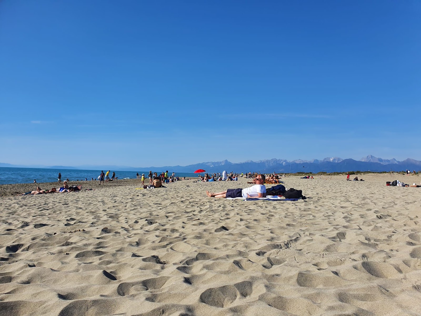 Foto van Spiaggia di Vecchiano gelegen in een natuurlijk gebied
