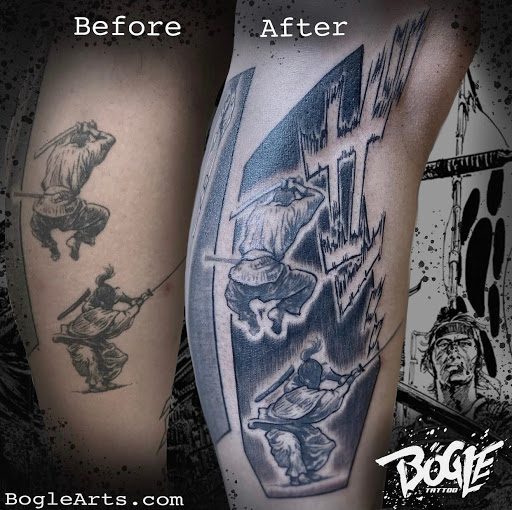 Explore boat tattoo ideas, creative tattoo ideas in Arabi, available at Hidden Dimension Studio