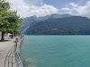 Brienz Be, Rössliplatz Logo, Brienz, Schweiz, Bushaltestelle