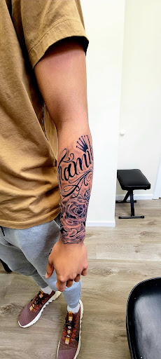 Explore tattoo ideas with names, creative tattoo ideas in Conway, available at Primal Urge Tattoos