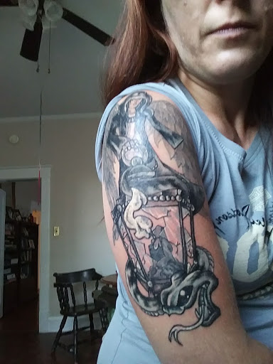Explore virgin mary tattoo ideas, creative tattoo ideas in Greenwood, available at Forbidden Arts (Formerly Tattoo Joes)