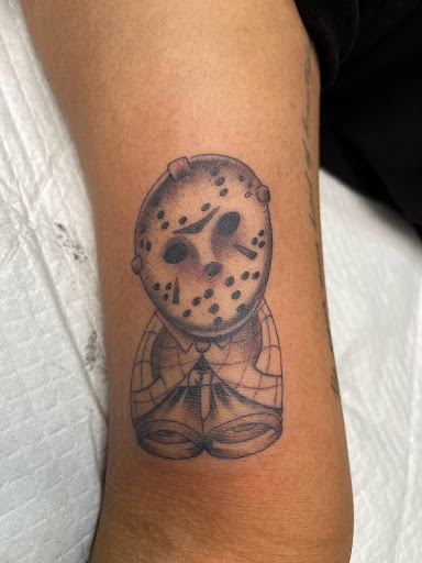 Explore purple rose tattoo ideas, creative tattoo ideas in Sacramento, available at 13 MAG TATTOO