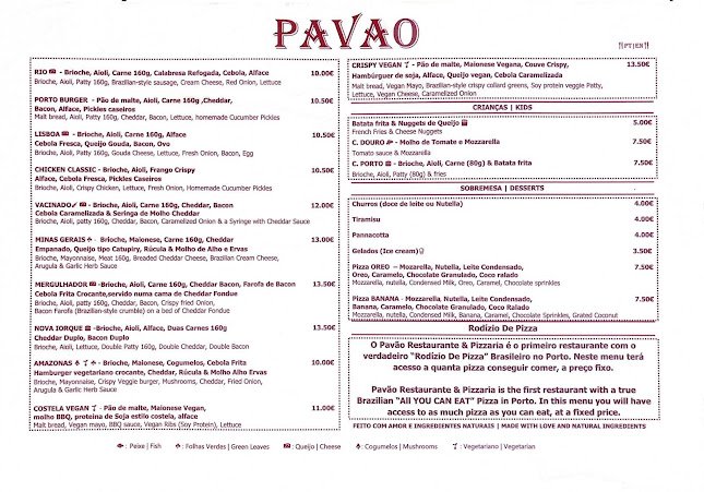 Avaliações doPavao Restaurant & Pizzaria em Porto - Restaurante