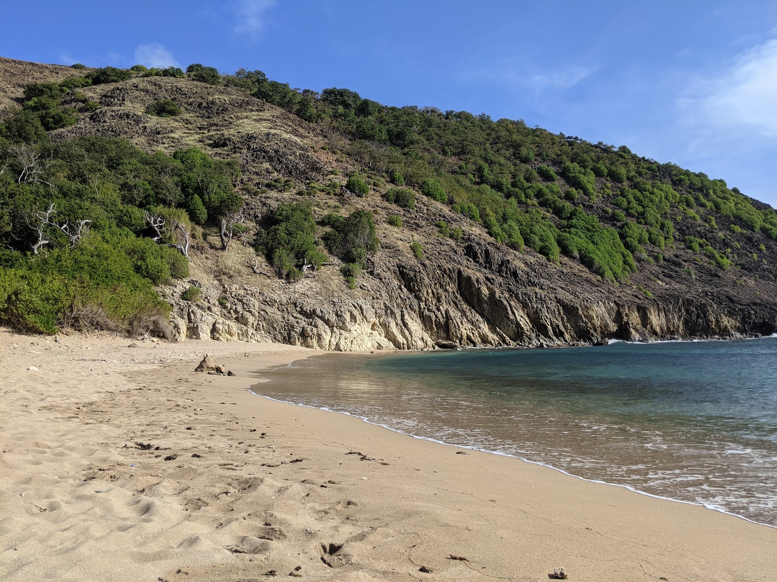 Photo of L'anse Rodrigue and the settlement