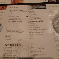 Menu / carte de Tokami Blagnac - Restaurant traditionnel japonais à Blagnac