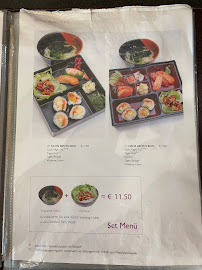 Menu / carte de Shoya Sushi à Munich