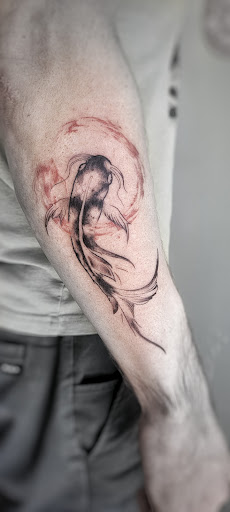 Explore black men tattoo ideas, creative tattoo ideas in Carbondale, available at Bonedale Tattoo