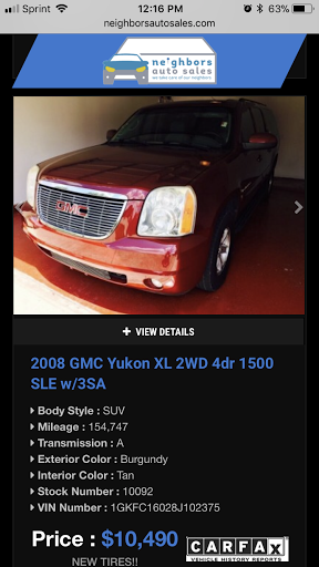 Used Car Dealer «Neighbors Auto Sales», reviews and photos, 19402 Kuykendahl Rd, Spring, TX 77379, USA