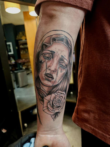 Explore funny tattoo ideas, creative tattoo ideas in Fort Dodge, available at Cryptic Crow Tattoo Shop