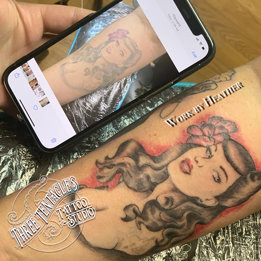 Explore panda bear tattoo ideas, creative tattoo ideas in Hayward, available at Three Tentacles Tattoo Studio