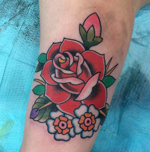 Explore highland cow tattoo ideas, creative tattoo ideas in Boston, available at Good Faith Tattoos
