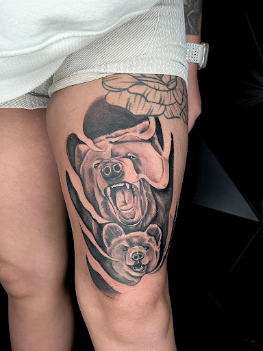 Find cat tattoo ideas female for your next unique tattoo in Youngstown at Twisted Metal Custom Body Art
