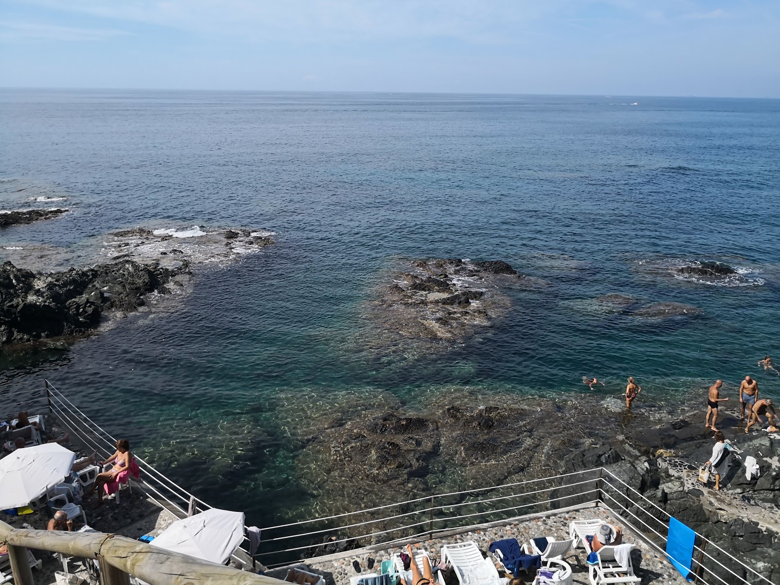 Foto van Spiaggia Le Forbici met gemiddeld niveau van netheid
